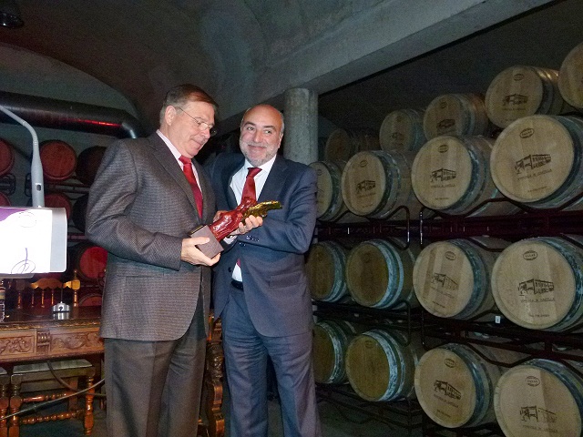 Alfonso Monsalve, premio “Alma del Vino” 2014, en Manzanares