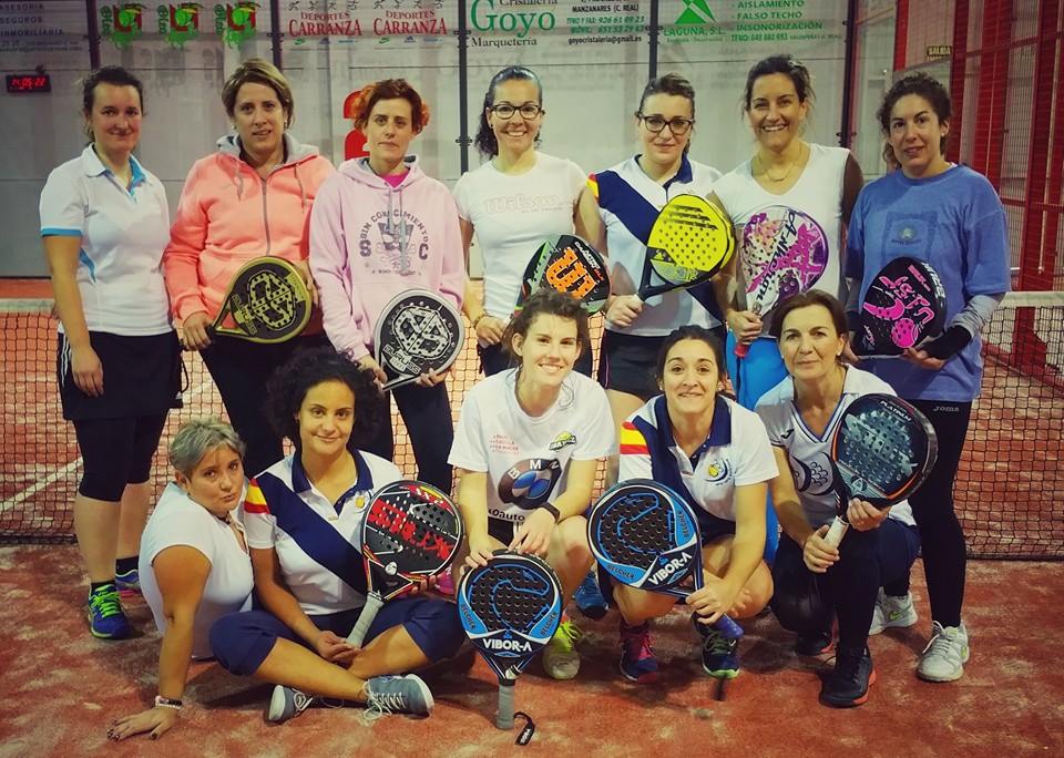 Americano del equipo de competición femenino del Club de Pádel Membrilla-Manzanares