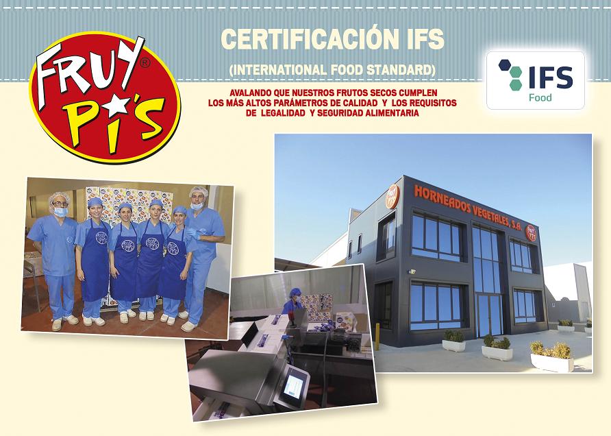 Horneados Vegetales S.A obtuvo el pasado 19 de Mayo la Certificación en IFS (International Food Standard)