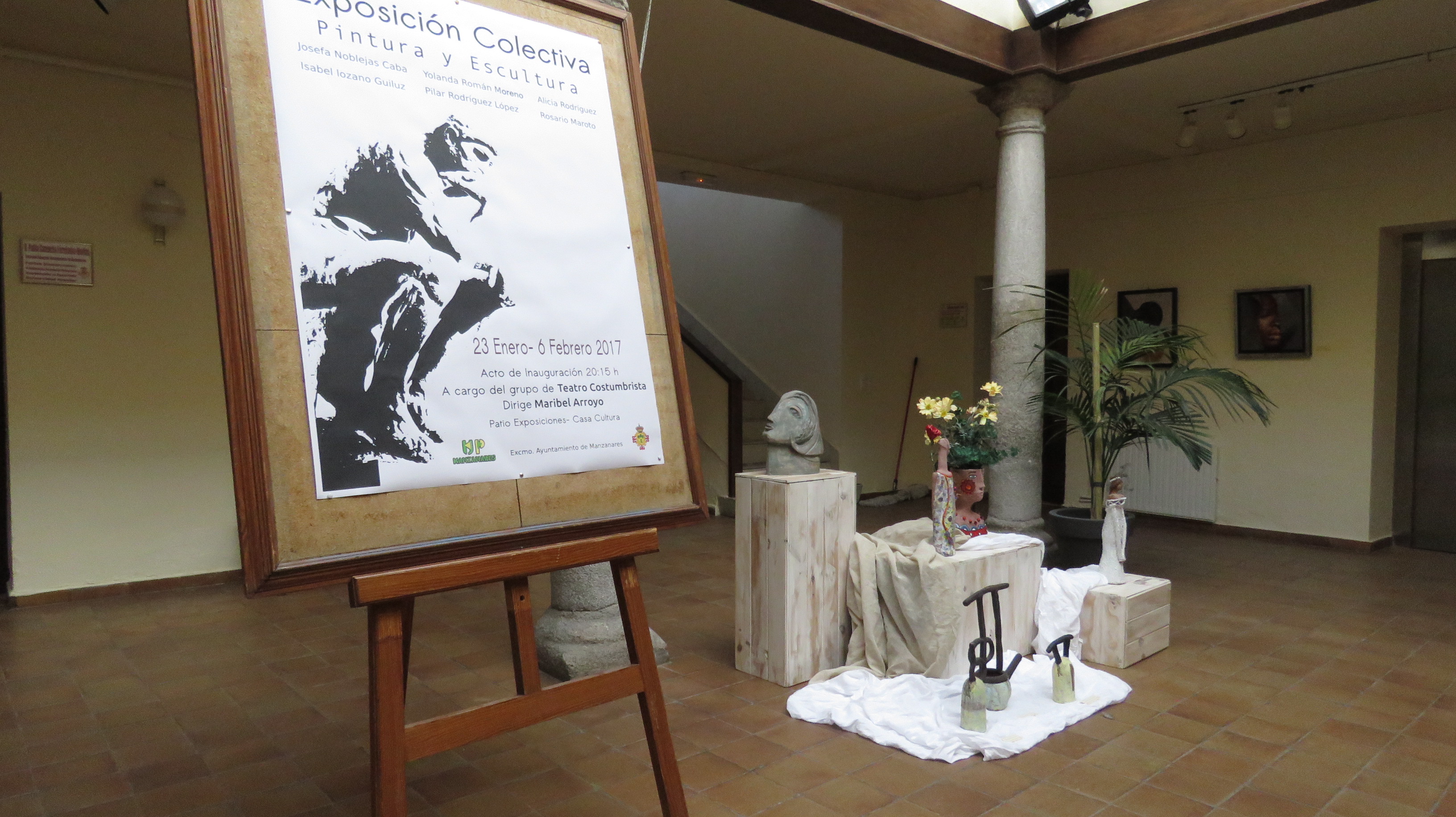 Exposición Temporal de alumnas del curso de pintura y escultura de la UP Manzanares