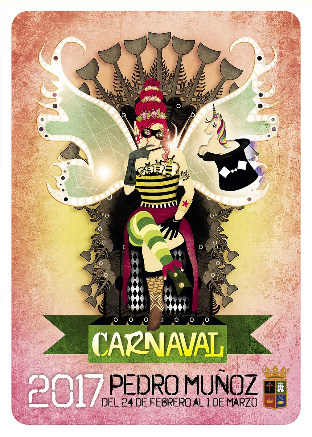 La imagen del Carnaval de Pedro Muñoz será el cartel de Fatima García Rosado, bajo el lema “CARANAVAL MÁGICO”
