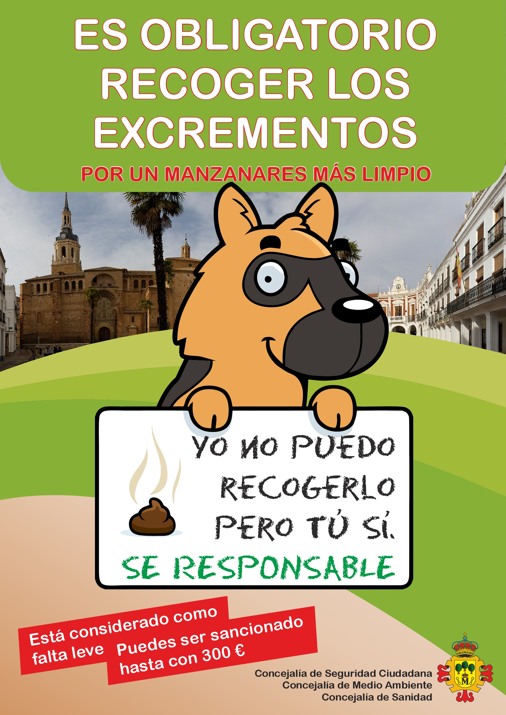 Campaña de concienciación e información sobre la obligación de recoger los excrementos de mascotas