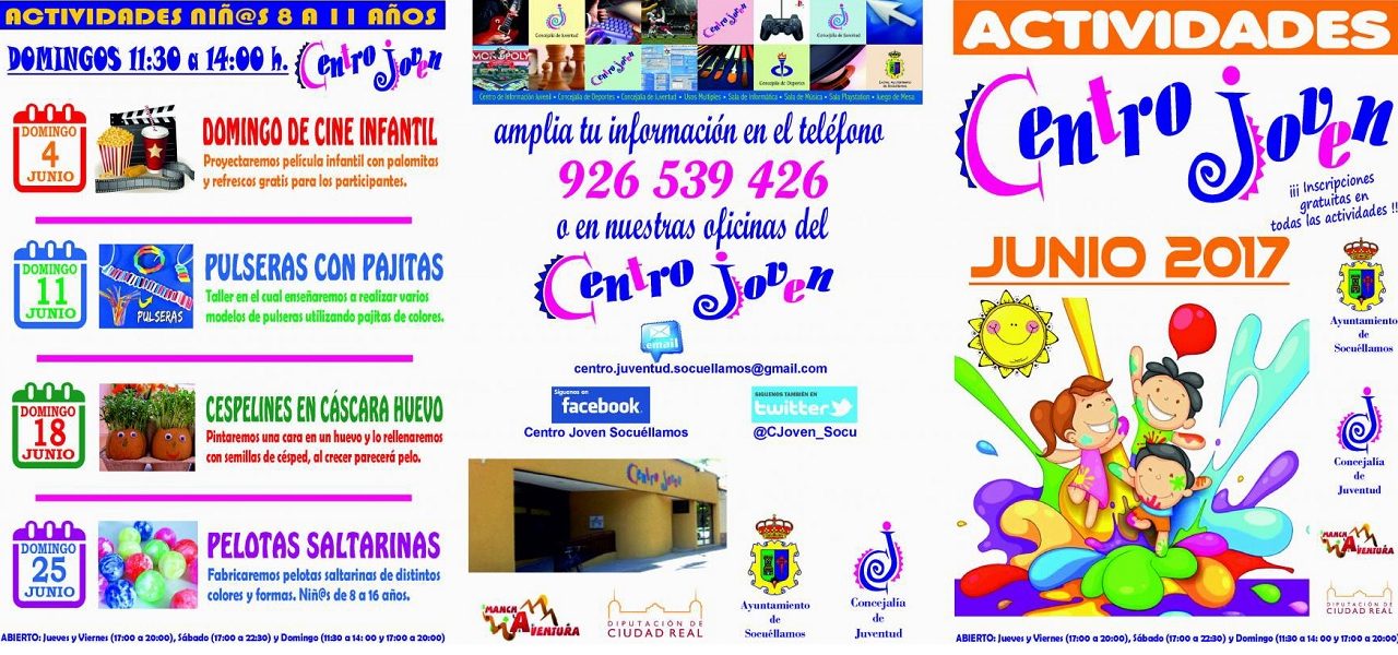 El Centro Joven de Socuéllamos presenta su programación de junio