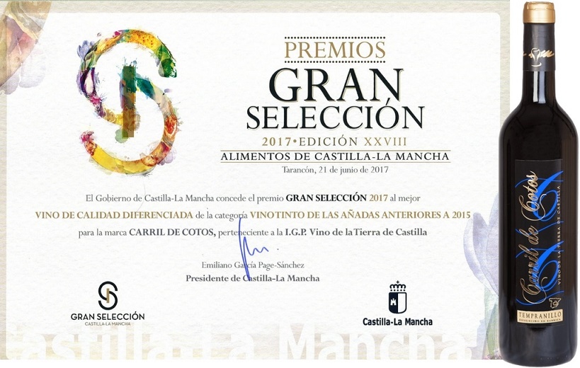 Carril de Cotos, el mejor tinto crianza de Castilla-La Mancha según los Premios Gran Selección