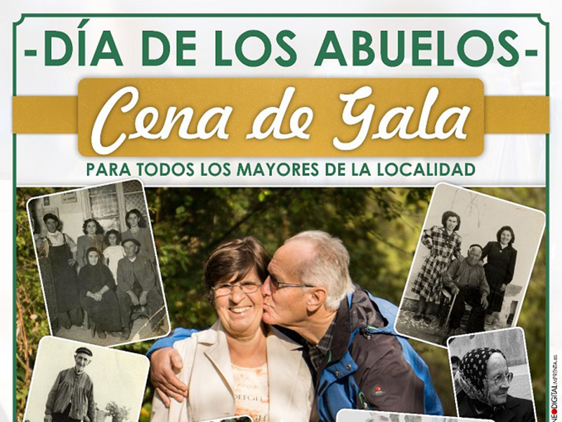 Herencia celebrará el homenaje a los mayores con una Cena de Gala para conmemorar el Día de los Abuelos