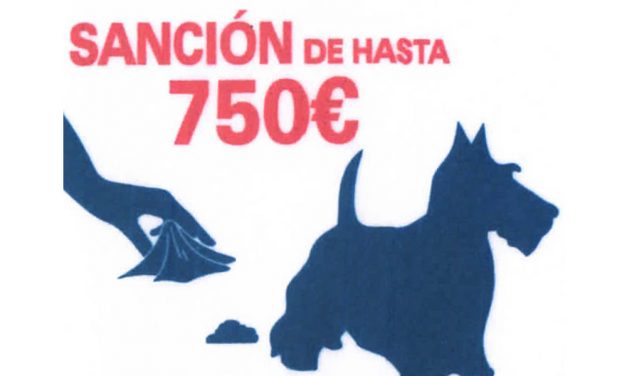 No recoger los excrementos de los perros puede suponer una sanción de hasta 750 euros