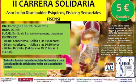 La asociación Fisensi organiza la segunda edición de la “Carrera Solidaria” el domingo 22 de octubre