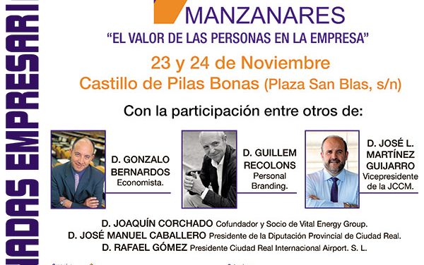 VII Jornadas empresariales en Manzanares el 23 y 24 de noviembre