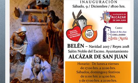 Inauguración del Belén Municipal de Alcázar, sábado 8 de diciembre a las 18 horas