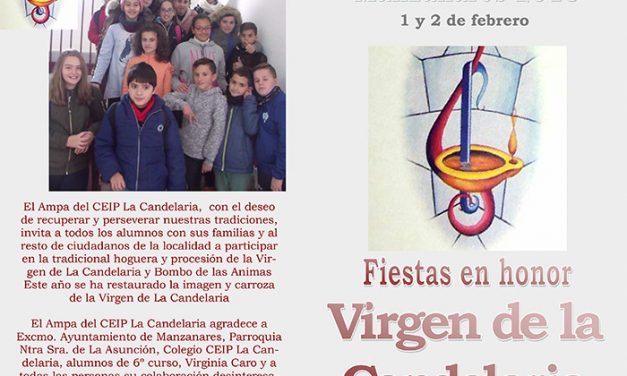 El 1 y 2 de febrero, Manzanares celebra las fiestas en honor a la Virgen de la Candelaria