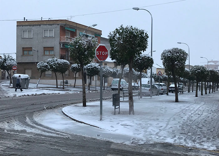 Suspendidas las clases y activado en Alcázar el protocolo de emergencias por las nevadas