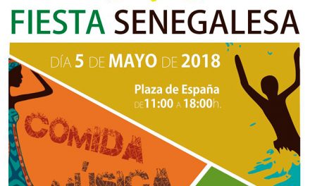 Fiesta senagelesa en la Plaza de España el día 5 de Mayo