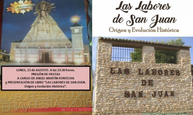 Martín-Fontecha dará el pregón de las fiestas de Las Labores y presentará un libro sobre su interesante historia