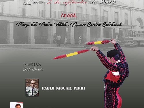 El Centro cultural Padre Vallet acogerá la Conferencia Taurina: “La Plata del pasado y del presente”