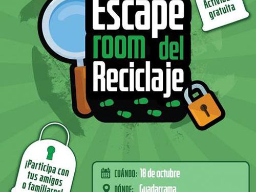 “El Escape Room del Reciclaje” llega a Guadarrama mañana viernes 18 de octubre