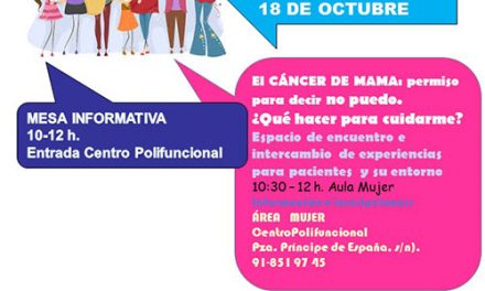 El Ayuntamiento de Collado Villalba organiza dos actividades con motivo de la celebración del Día Mundial del Cáncer de Mama
