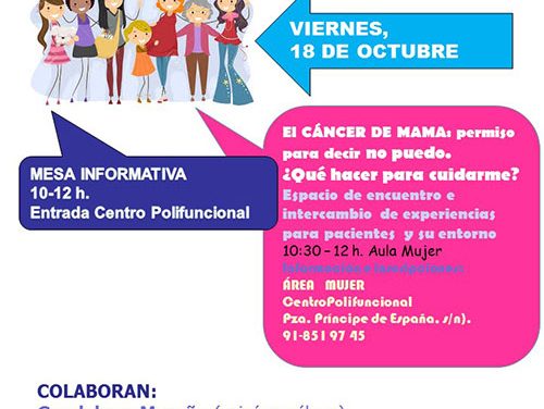 El Ayuntamiento de Collado Villalba organiza dos actividades con motivo de la celebración del Día Mundial del Cáncer de Mama