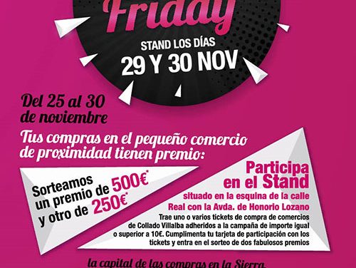 El Ayuntamiento de Collado Villalba presenta la campaña de promoción comercial “Black Friday”