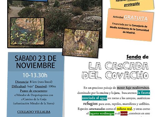 ‘Red Natura 2.000’ organiza una senda a la Cascada del Covacho para este sábado