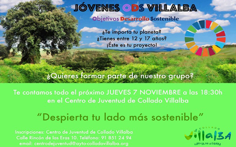 El Ayuntamiento de Collado Villalba pone en marcha un proyecto con jóvenes para promover el desarrollo sostenible