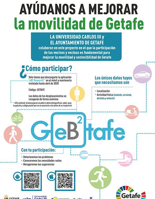 Una aplicación para que los vecinos puedan ayudar a mejorar la movilidad de Getafe