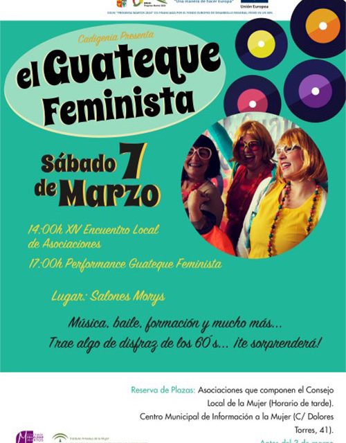 Igualdad organiza el próximo 7 de marzo un guateque feminista