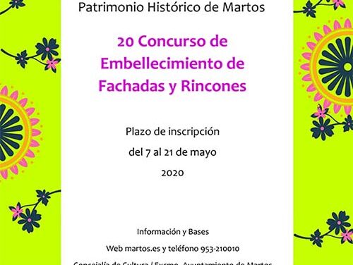 Valdivielso anima a la ciudadanía a que participe en la XX edición del concurso de fachadas y rincones de Martos