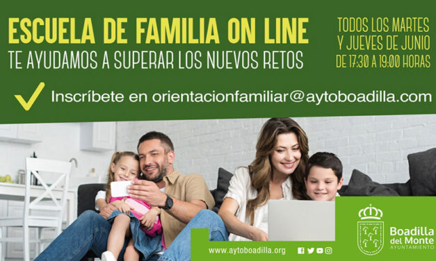 Boadilla pone en marcha una Escuela de Familia online con talleres sobre aspectos de la educación y relación con los hijos