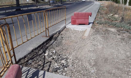 El Ayuntamiento de Jaén acomete obras para convertir en accesible y reducir riesgos en el trayecto entre la Avenida de Granada y el Estadio Municipal de la Victoria