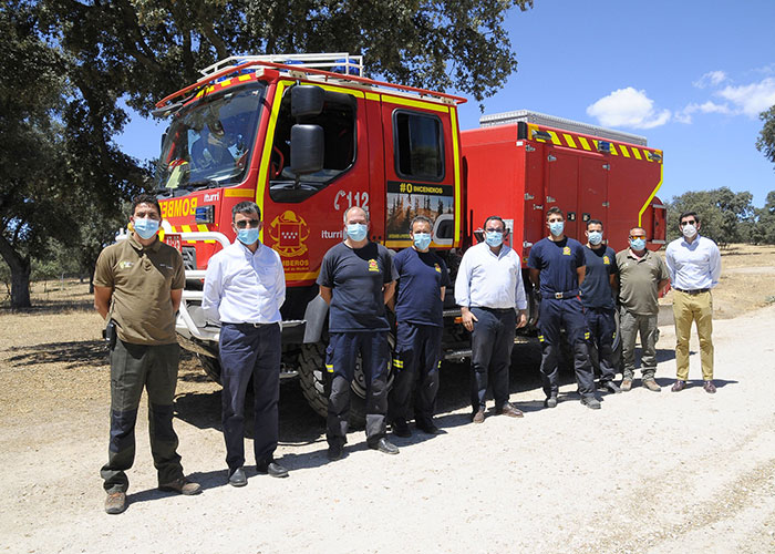 El retén de bomberos forestales de la Comunidad de Madrid ya está instalado en Boadilla