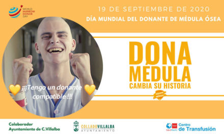 El Ayuntamiento de Collado Villalba anima a los jóvenes a registrarse como donantes de médula ósea