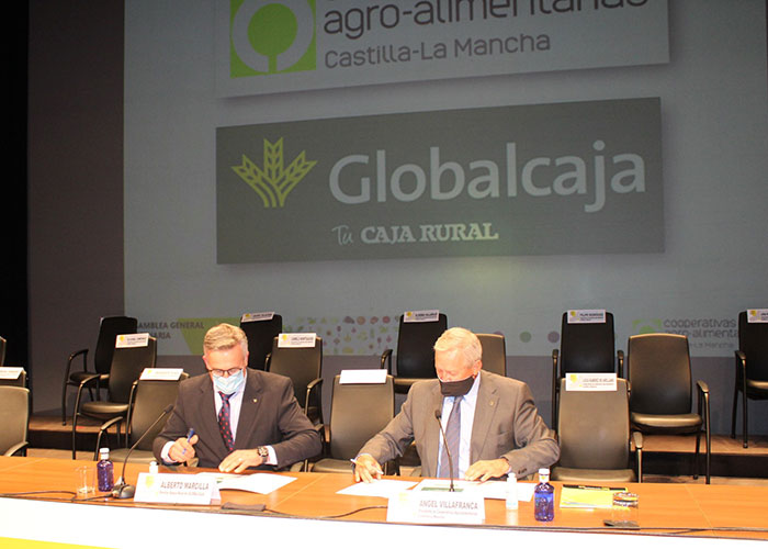 Cooperativas Agro-alimentarias Castilla-La Mancha renueva el convenio con Globalcaja