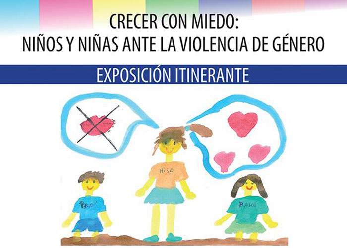 Pinto acoge la exposición «Crecer con miedo»: niños y niñas ante la violencia de género