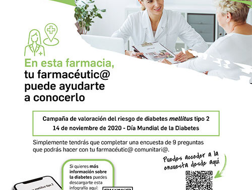Una encuesta en farmacias permitirá conocer el riesgo de padecer diabetes mellitus tipo 2 de los españoles