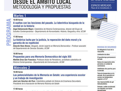 Getafe aborda ‘La memoria democrática desde el ámbito local. Metodología y propuestas’ en un coloquio