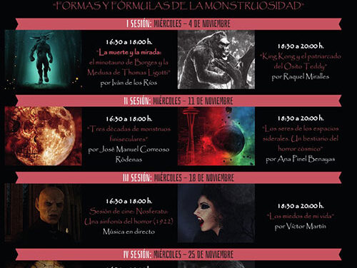 El Ayuntamiento de Toledo apoya las II Jornadas de Literatura de Terror que tendrán lugar todos los miércoles del mes de noviembre