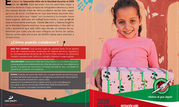 Operación Niño de la Navidad, cajitas de zapatos rellenas de regalos originales, material higiénico y escolar