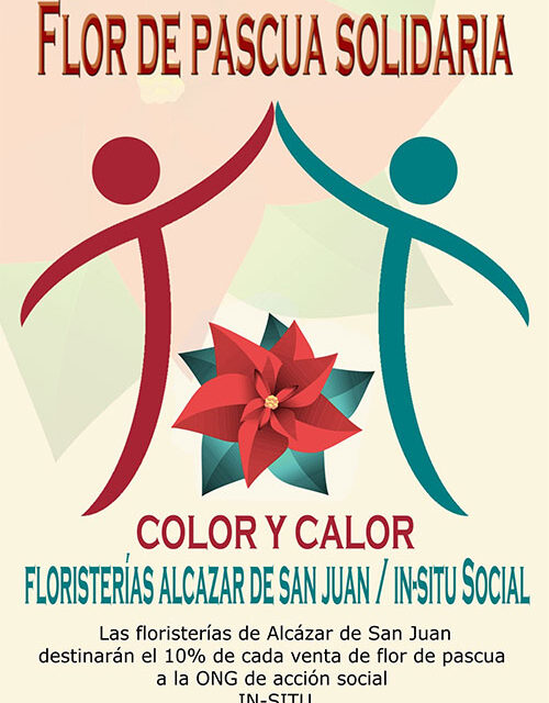 En marcha la campaña “Color y Calor, Flor de pascua solidaria” de las floristerías de Alcázar de San Juan
