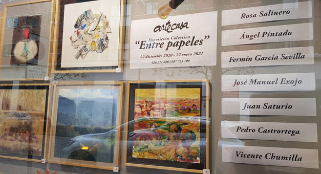 Ya puede visitarse la exposición de pintura “Entre Papeles” en Artecasa