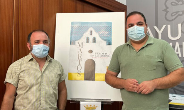La ermita de San Bartolomé protagoniza el cartel de las fiestas a partir de una propuesta minimalista