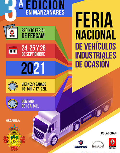 La Feria Nacional de Vehículos Industriales de Ocasión se celebrará del 24 al 26 de septiembre