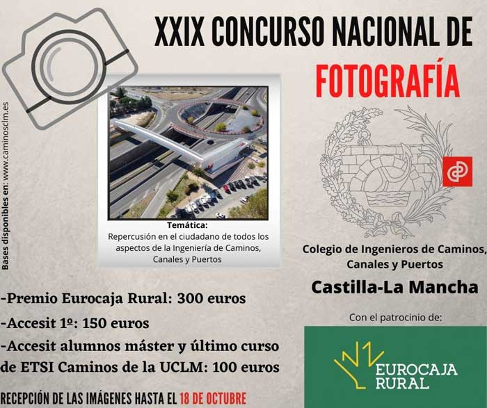 El Colegio de Ingenieros de Caminos en CLM convoca el XXIX Concurso Nacional de Fotografía sobre la influencia de la profesión en la sociedad