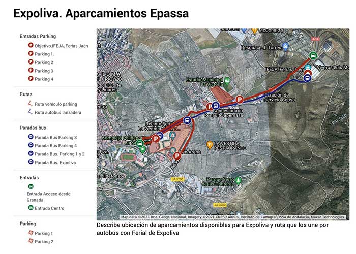 El Ayuntamiento de Jaén e IFEJA diseñan un dispositivo de Movilidad para Expoliva con alrededor de 4.300 plazas y hasta seis autobuses lanzadera