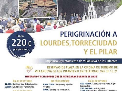 El Ayuntamiento de Infantes organiza una peregrinación a Lourdes, Torreciudad y Zaragoza
