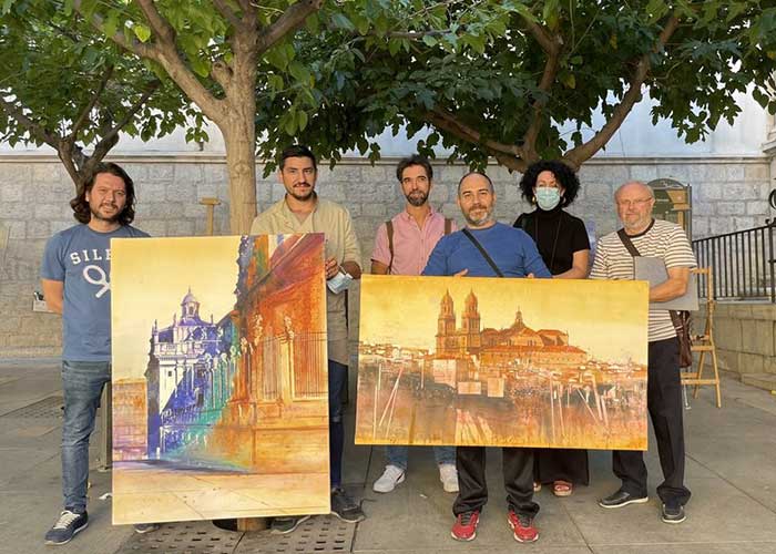 Diez artistas retratan en seis horas su visión desde el centro histórico de la ciudad en la 38 edición del Concurso de Pintura Rápida «Diego Figueroa Hortelano» del Ayuntamiento de Jaén