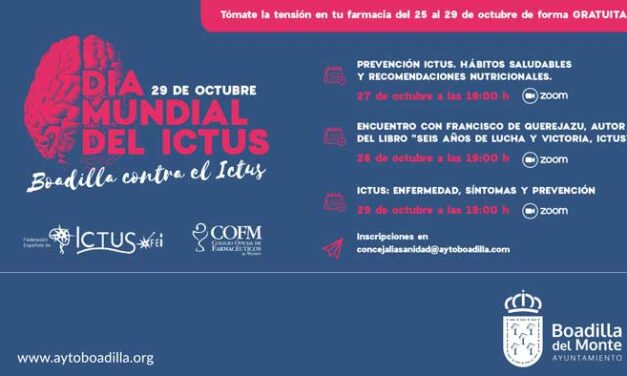 Las farmacias de Boadilla tomarán la tensión gratis y repartirán material informativo sobre el ictus hasta el próximo viernes