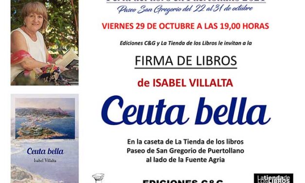 Isabel Villalta derramará poesía de “Ceuta bella” en la Feria del Libro de Puertollano