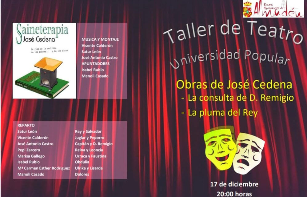 Representación teatral en la Casa Municipal de Cultura de Almadén