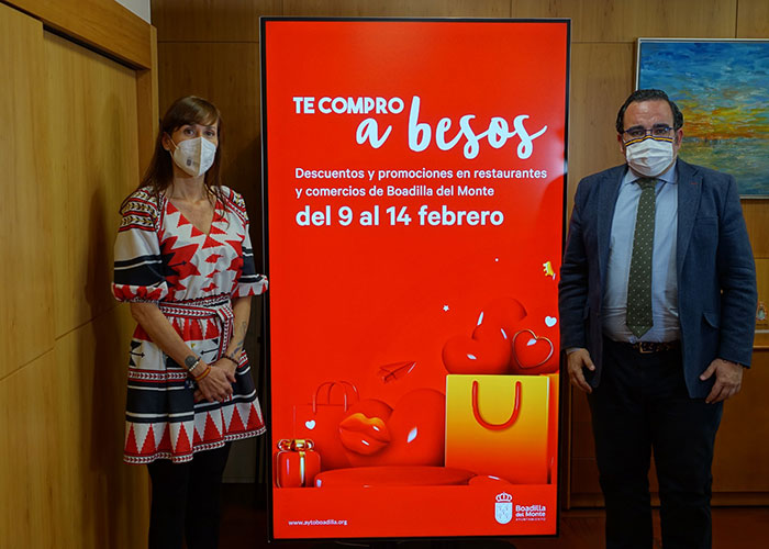 Más de 60 establecimientos se suman a la campaña «Te compro a besos», con promociones por San Valentín