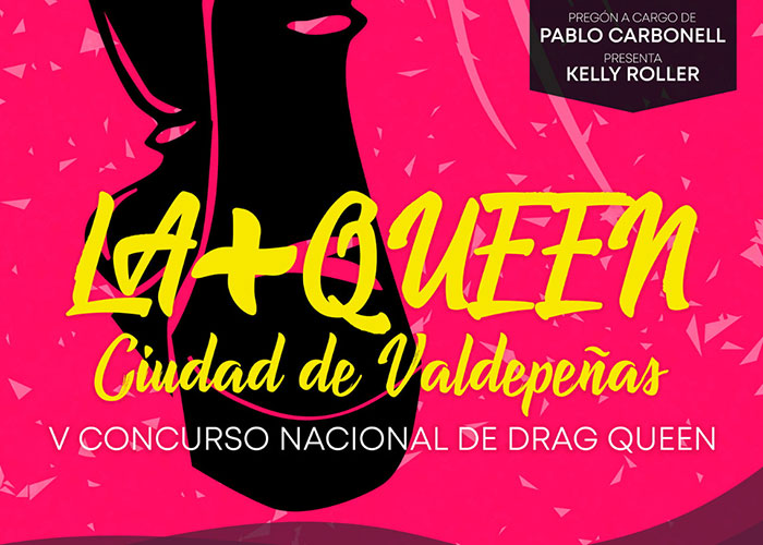 A la venta las entradas solidarias del V Concurso de Drag Queen ‘La+Queen’ de Valdepeñas